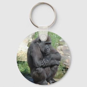 Porte-clés Gorilla Sitting Keychain