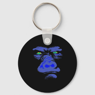 Porte-clés Gorille en bleu