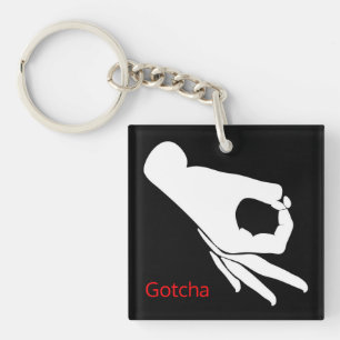 Porte-clés Gotcha vous avez regardé l'image différente de jeu