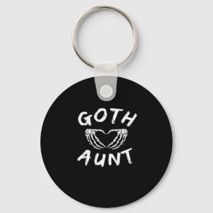 Porte-clés Goth Tante Funny Emo Tante Punk mignonne Squelette