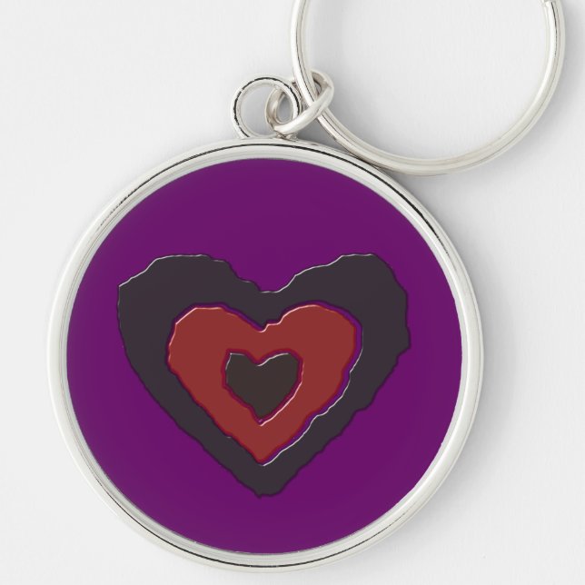 Porte-clés Gothique Melting Love Heart Keychain (Devant)
