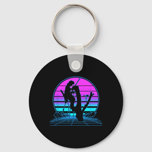 Porte-clés Gothique pastel vaporwave d'escalade d'arbre  (Recto)