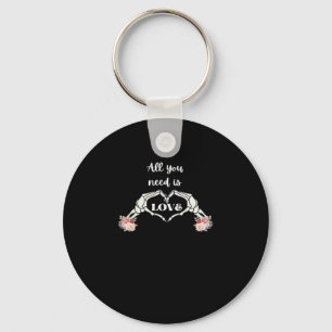 Porte-clés Gothique Valentines Classique - Squelette Mains Co