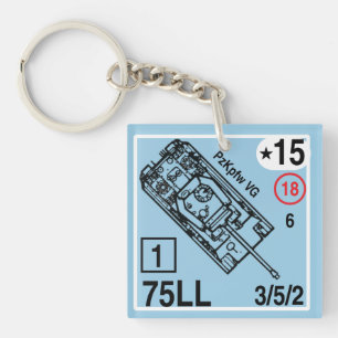 Porte-clés Gousset de porte - clé de panthère d'ASL Panzer 