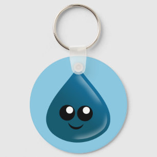 Porte-clés Goutte de pluie, Goutte d'eau, Goutte de larmes, P