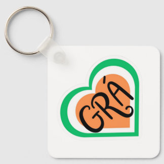 Porte-clés Grá - Irish Love design - Irlandais
