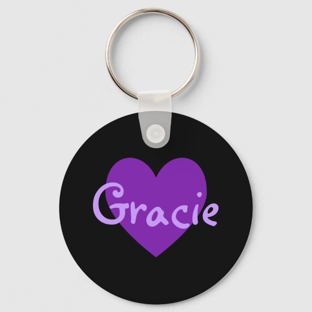 Porte-clés Gracie en violet (Recto)