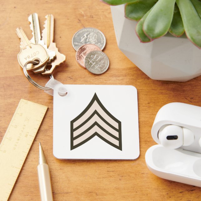 Porte-clés grade de sergent de l'armée (Bureau)