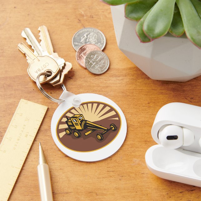 Porte-clés Grader rétro (Créateur téléchargé)