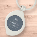 Porte-clés Graduate Moderne Minimaliste Simple Chic Graduatio<br><div class="desc">Design est composé de typographie serif sur un arrière - plan simple. Disponible ici : http://www.zazzle.com/store/selectpartysupplies</div>