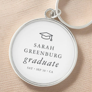 Porte-clés Graduate Moderne Minimaliste Simple Chic Graduatio