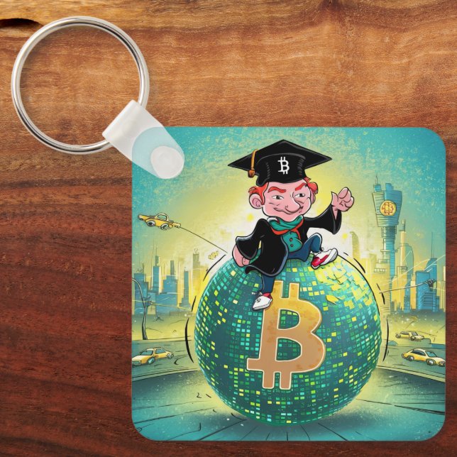 Porte-clés Graduation Bitcoin (Recto)