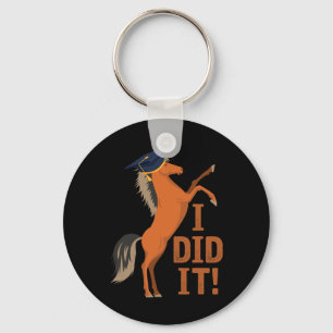 Porte-clés Graduation Cheval Je L'Ai Fait