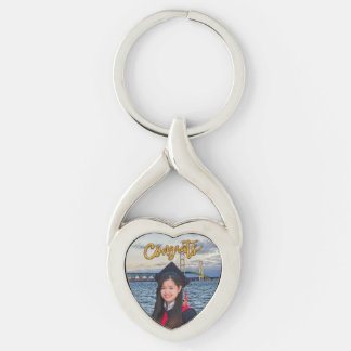 Porte-clés Graduation Coeur tordu Porte - clé métallique