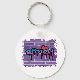Porte-clés graffiti de salope design