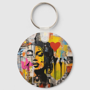 Porte-clés Graffiti Grunge Art Imprimer