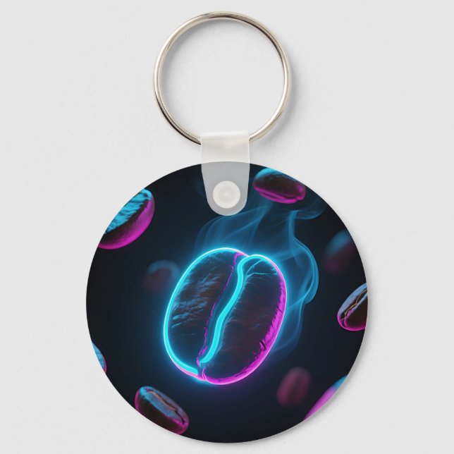 Porte-clés Graine de café énergie Neon Glow (Recto)