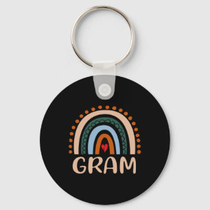Porte-clés Gram Arc-en-ciel Grandma mignonne Fête des mères G