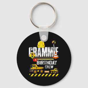 Porte-clés Grammie Birthday Crew Construction Excavator Party