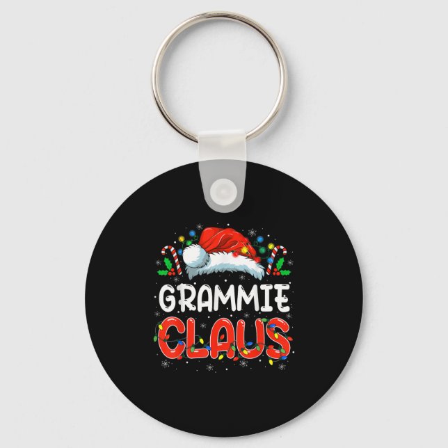 Porte-clés Grammie Claus Noël Famille Pyjama Assortis Fu (Recto)