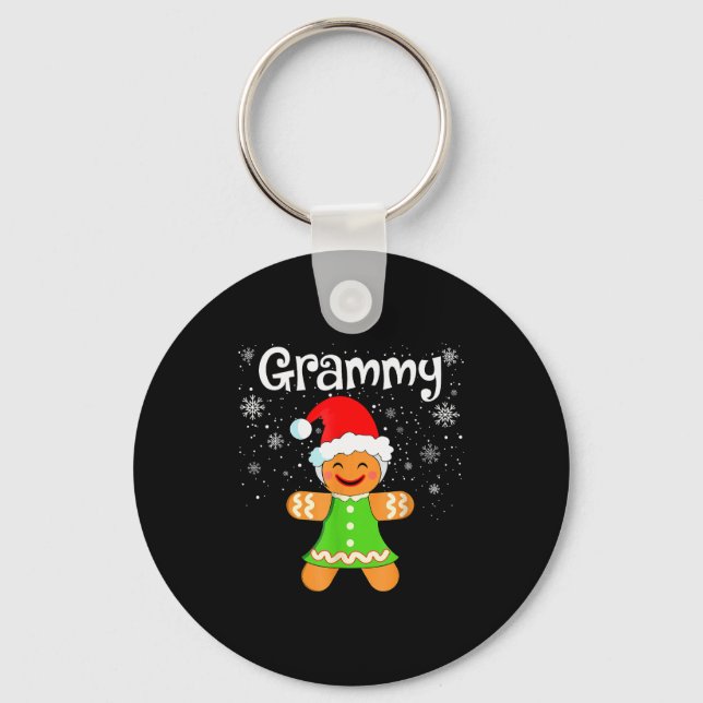 Porte-clés Grammy Gingerbread Family Matching Christmas Women (Recto)