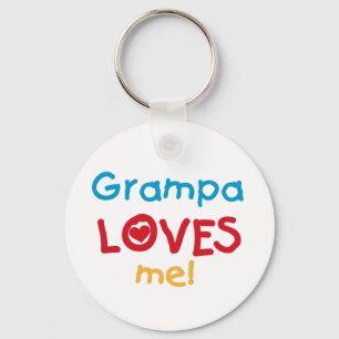 Porte-clés Grampa m'aime T-shirts et cadeaux