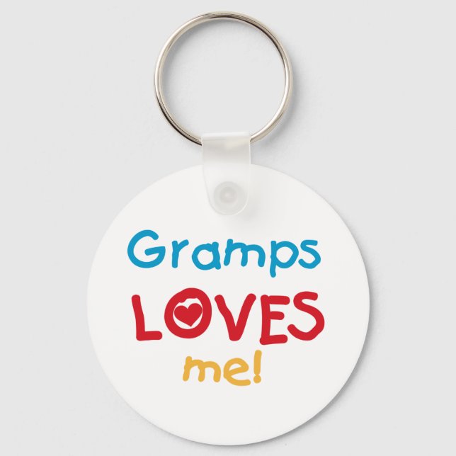 Porte-clés Gramps m'aime T-shirts et cadeaux (Recto)