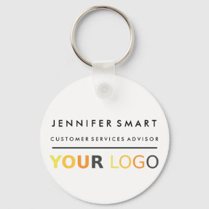 Porte-clés Grand Badge Personnalisé avec Logo pour les Employ