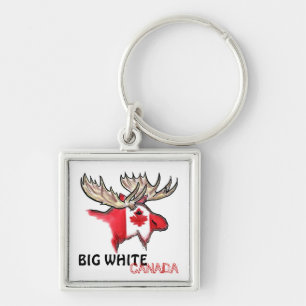 Porte-clés Grand Blanc Canada ellier drapeau rouge blanc port