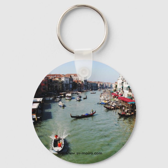 Porte-clés Grand Canal, Venice from Rialto Bridge (Recto)