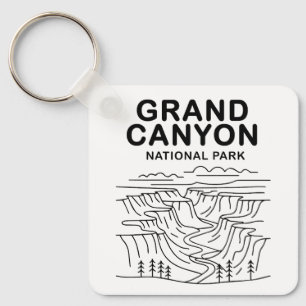 Porte-clés Grand Canyon National Park Line Art