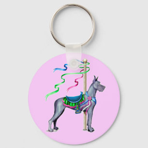 Porte-clés Grand Carrousel bleu Danse