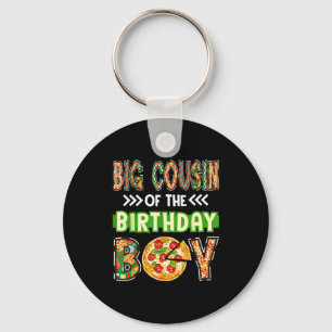Porte-clés Grand cousin du garçon garçon d'anniversaire amate