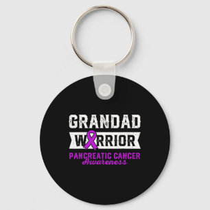 Porte-clés Grand D'Un Guerrier Pancréatique Purple Ribbon Sup