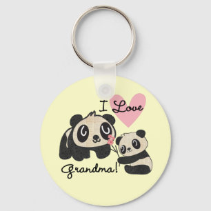 Porte-clés Grand-maman d'amour des ours panda I