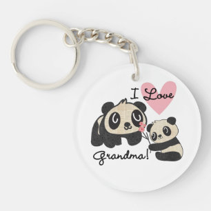 Porte-clés Grand-maman d'amour des ours panda I
