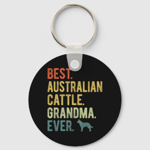 Porte-clés Grand-mère de bétail australien jamais Amoureux de