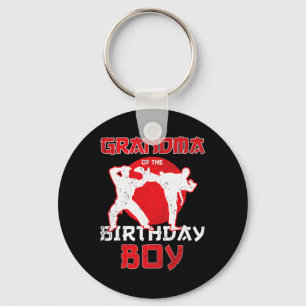 Porte-clés Grand-Mère De L'Anniversaire Karate Taekwondo Boy