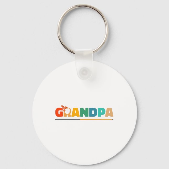 Porte-clés Grand-pa Billiard Pool Cue 8-ll Billard - Billard (Recto)