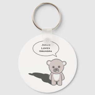 Porte-clés Grand-papa Keychain1 (personnalisez)
