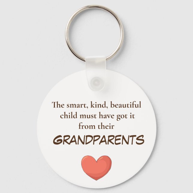 Porte-clés Grand-parents enfants porte - clés (Recto)