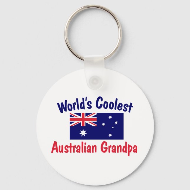 Porte-clés Grand-père australien le plus froid du monde (Recto)