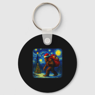 Porte-clés Grand-père Bigfoot Noël Étoile Nuit Sasquatch Van