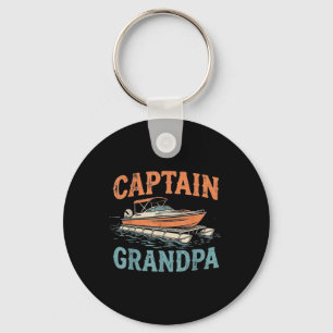 Porte-clés Grand-père capitaine de bateau ponton Bateau nauti