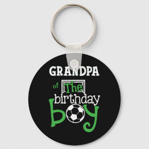 Porte-clés Grand-père du garçon d'anniversaire Footballeur Co