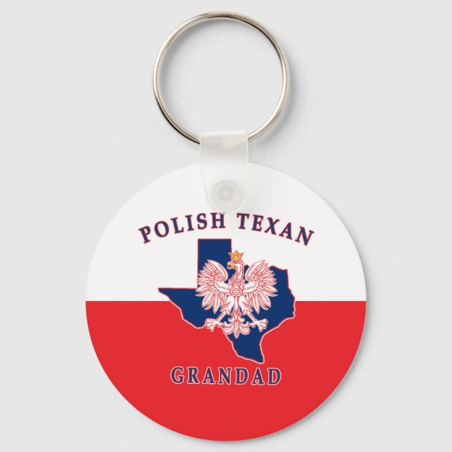 Porte-clés Grand-père texan polonais (Recto)
