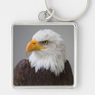 Porte-clés Grand Porte - clé Carré Premium/Aigle Bald