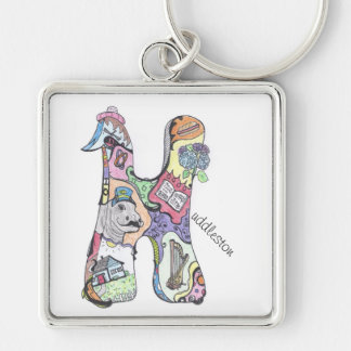 Porte-clés grand porte - clé carré : Uddleston de "H "