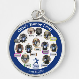 Porte-clés Grand porte - clé de famille d'ordures d'honneur