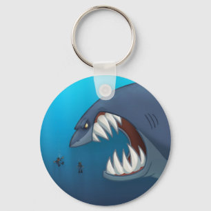 Porte-clés Grand porte - clé de requin blanc